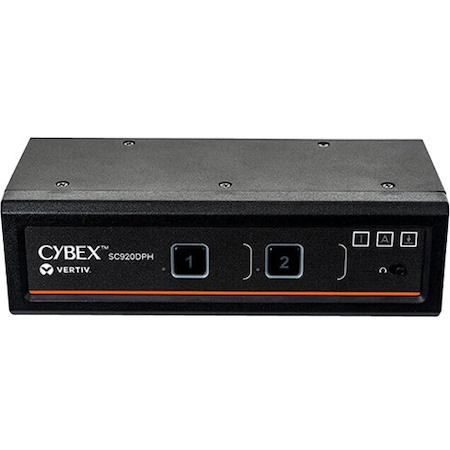 Vertiv Avocent Cybex SC900 Secure Desktop KVM Switch, Dual Head Monitor, 2 Port, Common Access Card, NIAP Version 4.0, TAA Compliant (SC920DPH-400)
