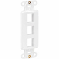 Eaton Tripp Lite Series Center Plate Insert, Decora Style - Vertical, 3 Ports, TAA