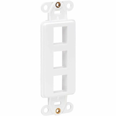 Eaton Tripp Lite Series Center Plate Insert, Decora Style - Vertical, 3 Ports, TAA