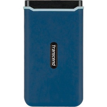 Transcend ESD370C 500 GB Portable Solid State Drive - External - Navy Blue