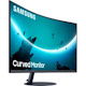 Samsung C24T550FDU 24" Class Full HD Curved Screen LCD Monitor - 16:9 - Dark Blue Gray