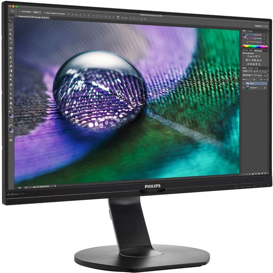 Philips 272P7VUBNB 27" Class 4K UHD LCD Monitor - 16:9 - Textured Black