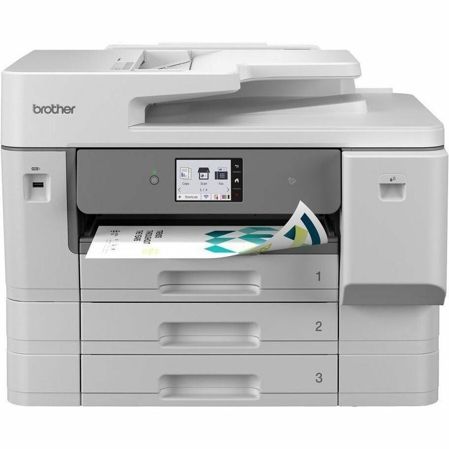 Brother Professional MFC-J6977DW Wired & Wireless Inkjet Multifunction Printer - Colour - White, Grey