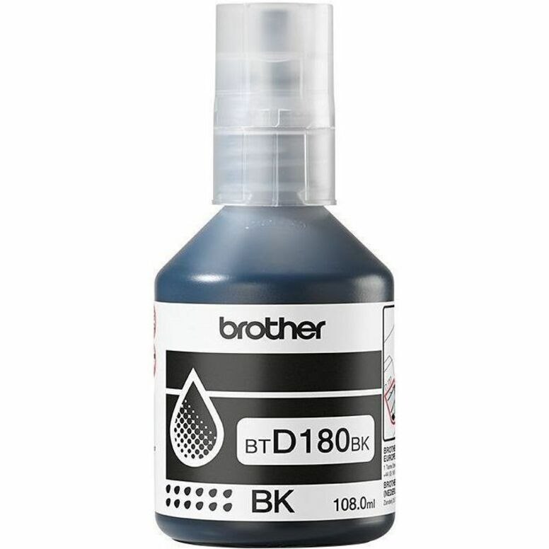Brother BTD180BK Refill Ink Bottle - Black - Inkjet