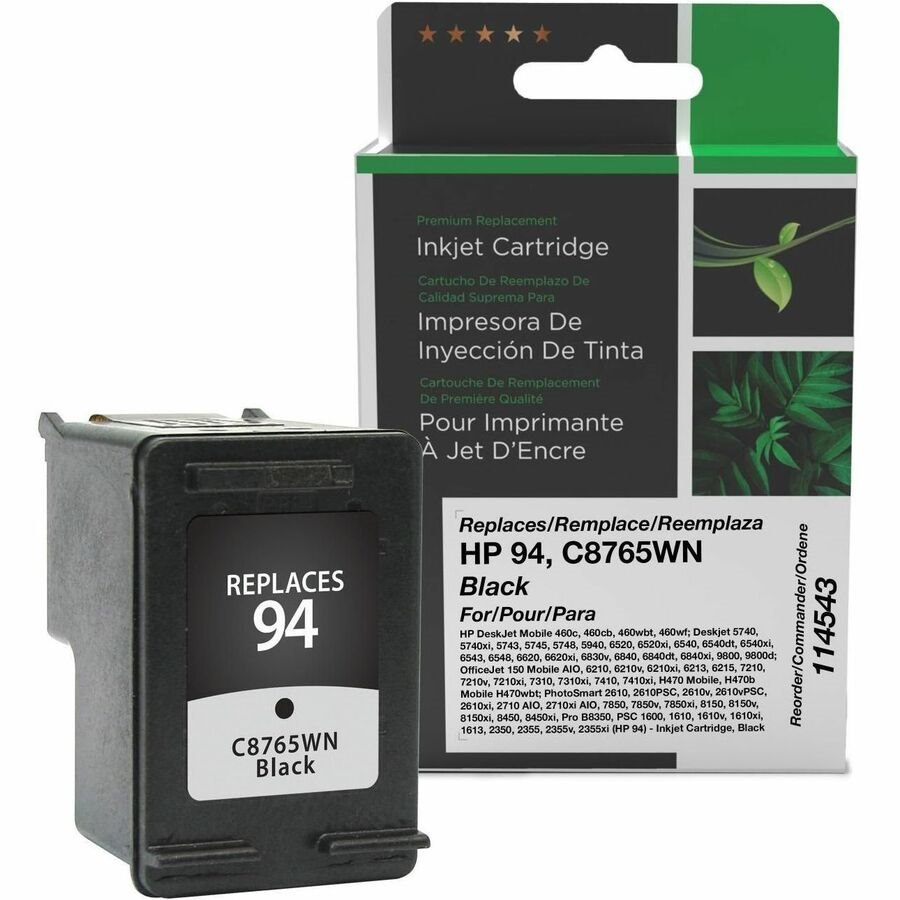 Clover Imaging Remanufactured Black Ink Cartridge for HP 94 (C8765WN)