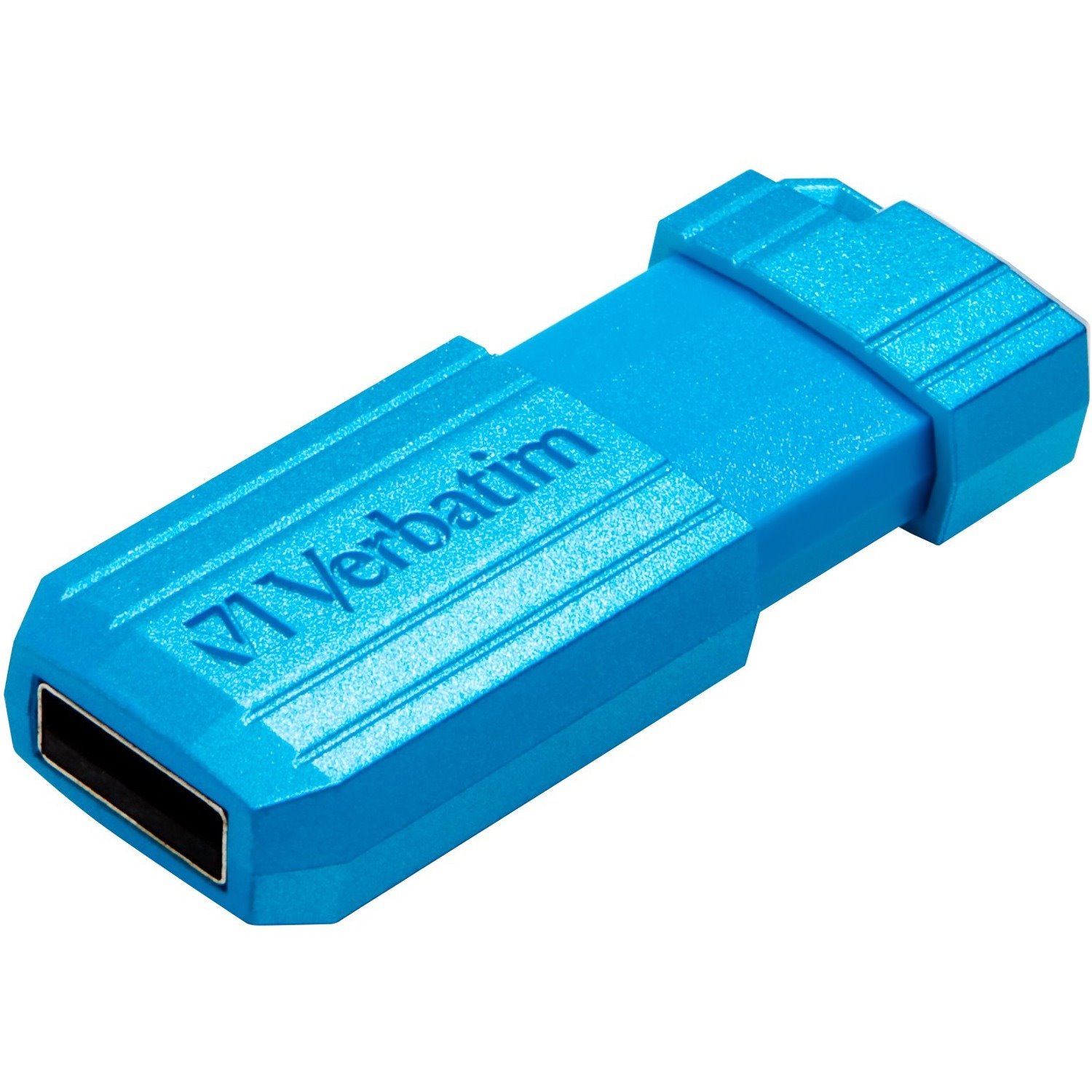 Verbatim PinStripe 16 GB USB 2.0 Flash Drive - Caribbean Blue