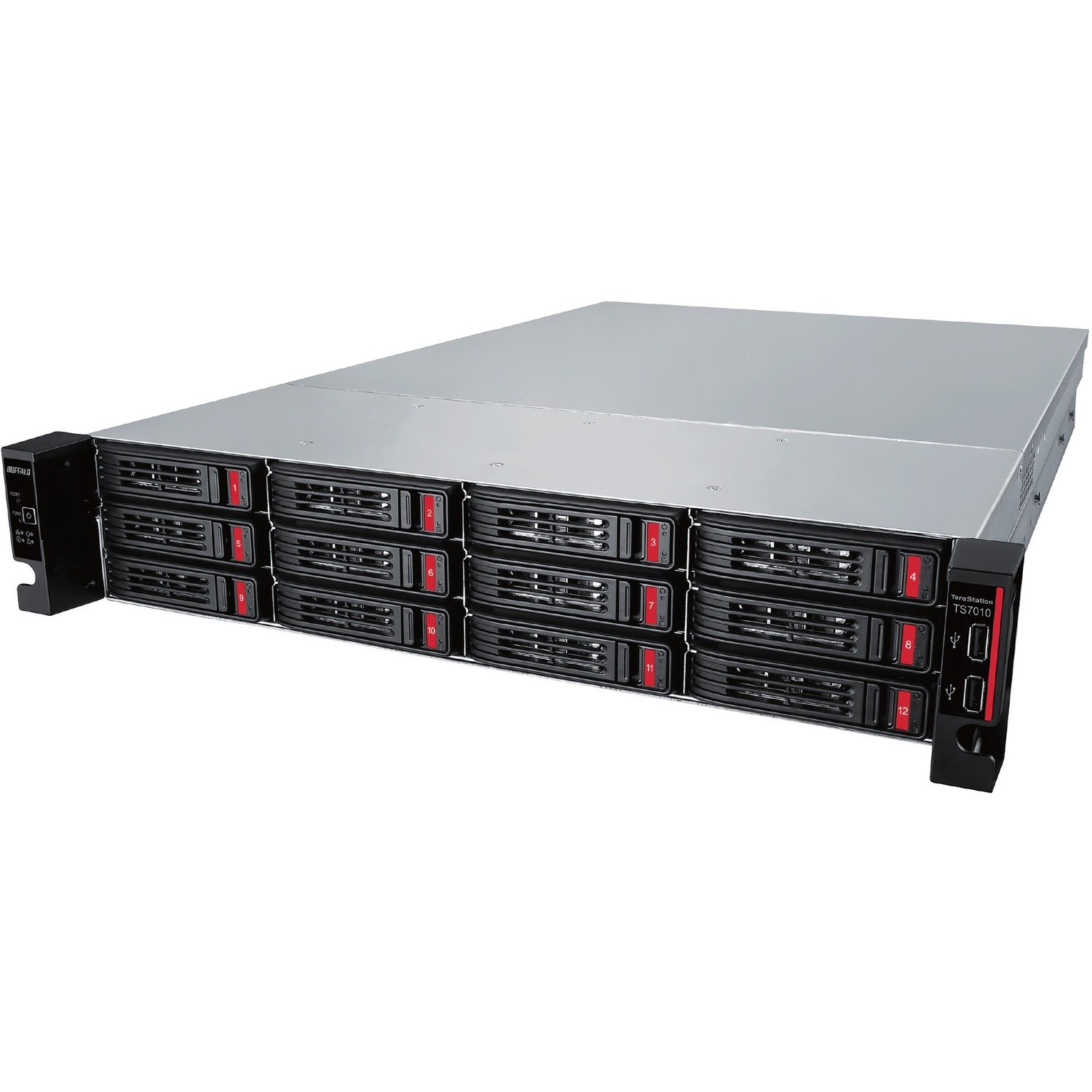 BUFFALO TeraStation 12-Bay 71210 48TB (4x12TB) High-Performance Rackmount NAS Hard Drives Included