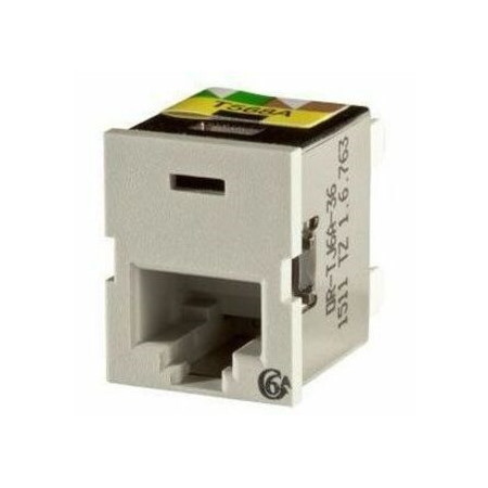 Ortronics Clarity Cat6a TracJack,T568A/B,8 Pos, WM Gray 180 Degree