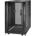 APC by Schneider Electric NetShelter SX 18U Floor Standing Rack Cabinet for Server, Storage - 482.60 mm Rack Width x 755.65 mm Rack Depth - Black - TAA Compliant