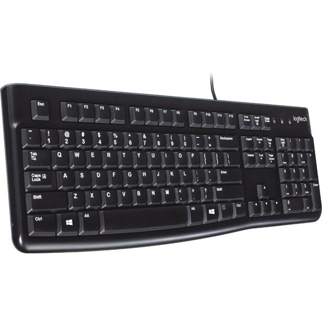 Logitech K120 Keyboard - Cable Connectivity - USB Interface