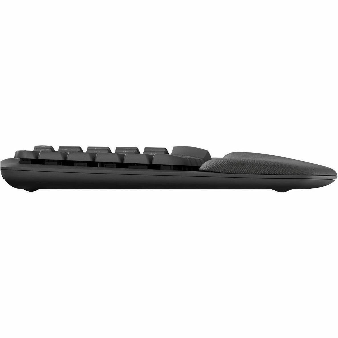 Logitech Wave Keys Toetsenbord - Compact - Draadloos Verbinding - USB Interface - Belgisch - AZERTY indeling - Grafiet
