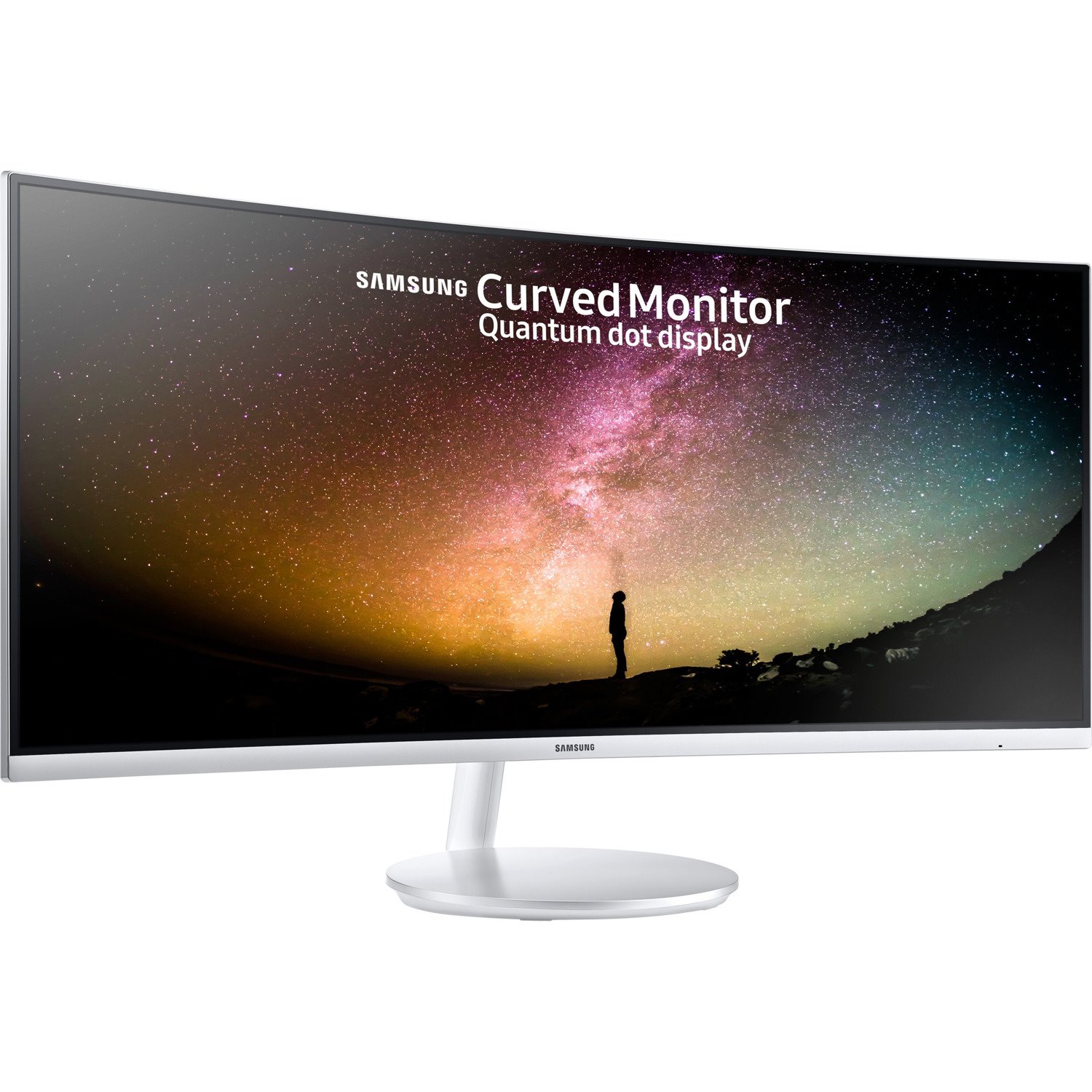 Samsung LC34F791WQEXXY 34" Class UW-QHD Curved Screen LCD Monitor - 21:9 - White