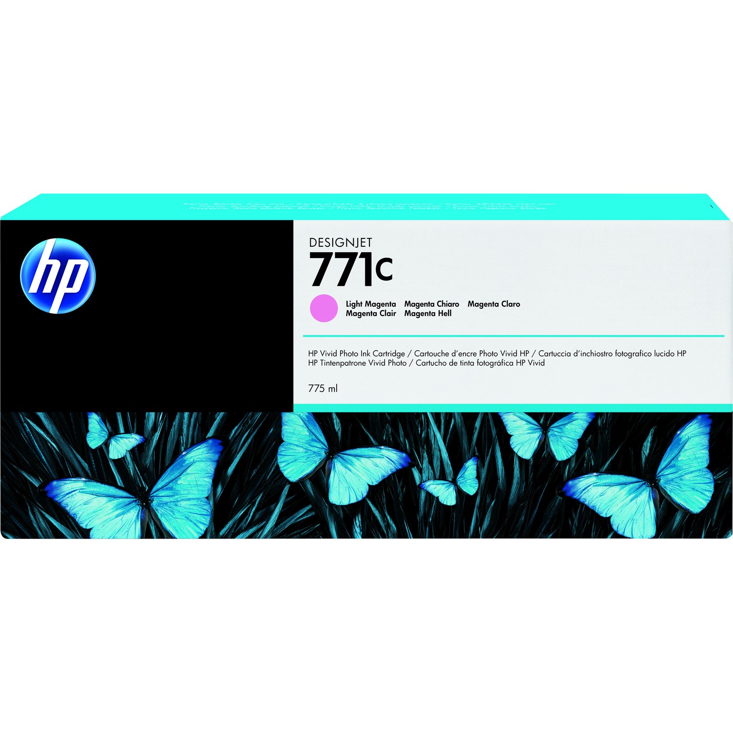 HP 771C Tintenstrahl Tintenpatrone - Hell-Magenta - Originaler Pack