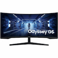 Samsung Odyssey G5 C34G55TWWN 34" Class UW-QHD Curved Screen LED Monitor - 21:9 - Black