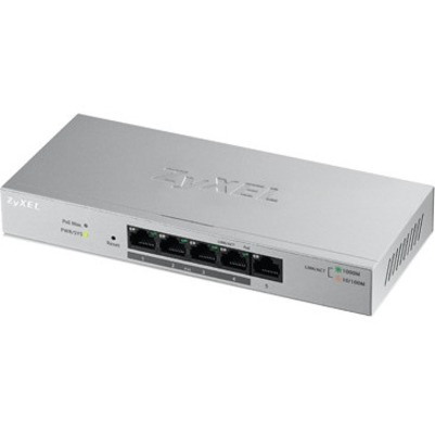 Zyxel 5-Port Gigabit Ethernet Web Managed POE+ Switch | 4 x PoE+ @ 60W | VLAN Support | Sturdy Metal Case | Desktop or Wall-Mount | Lifetime Warranty | QoS | Ethernet Splitter | GS1200-5HPv2