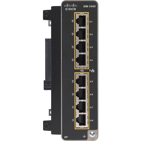 Cisco Catalyst IE3400 Rugged 8 Port GE Adv Exp Module
