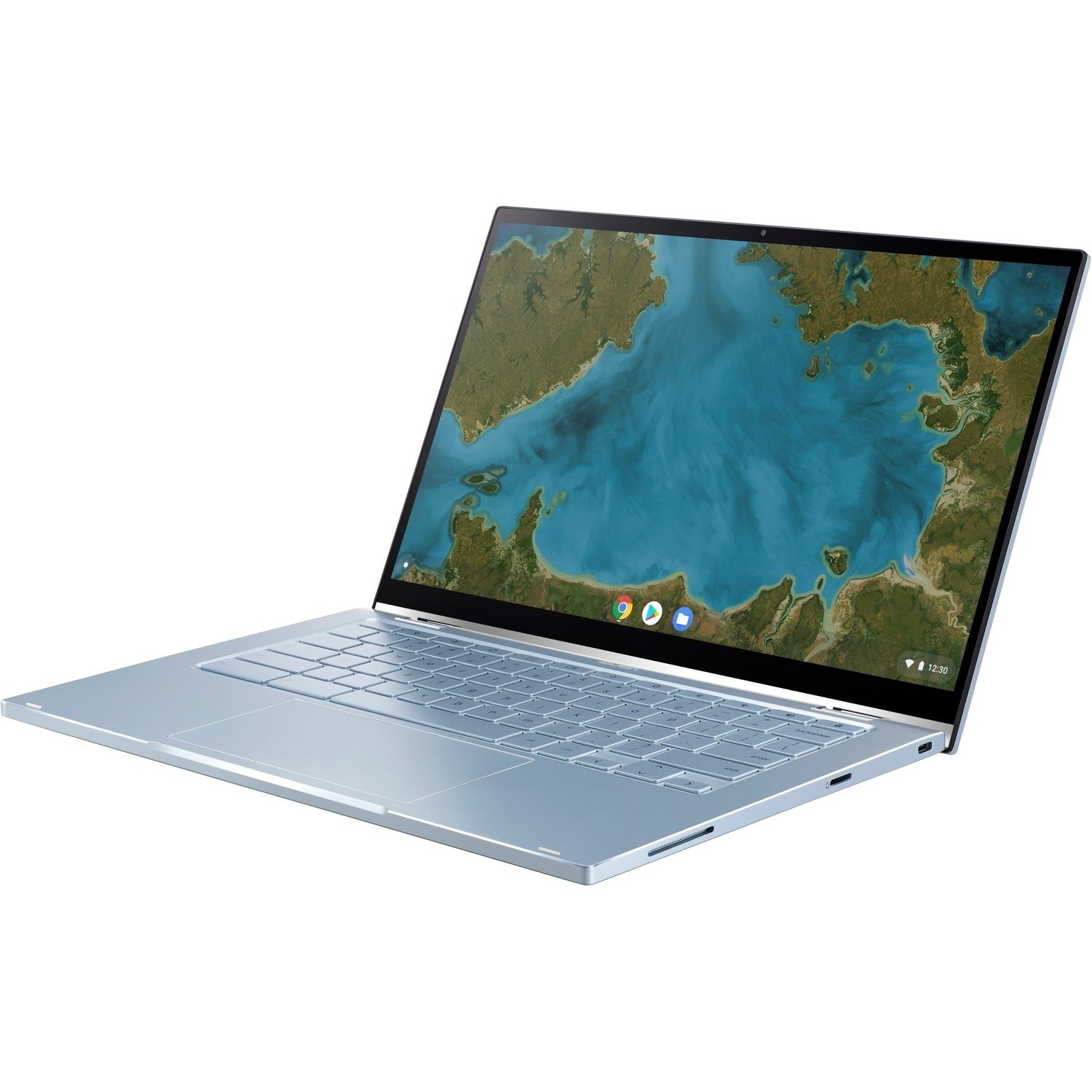 Asus Chromebook Flip C433 C433TA-YS388T 14" Touchscreen Convertible Chromebook - Full HD - Intel Core M 8th Gen m3-8100Y - 8 GB - 128 GB Flash Memory - Silver