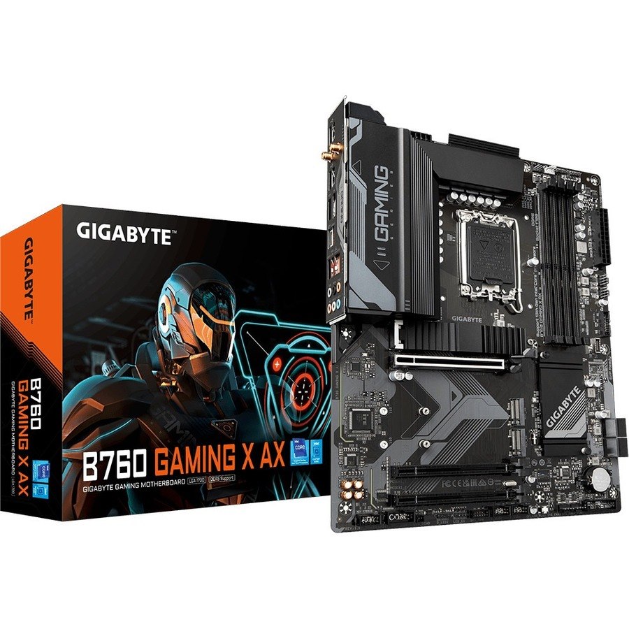 Gigabyte Ultra Durable B760 GAMING X AX Gaming Desktop Motherboard - Intel B760 Chipset - Socket LGA-1700 - ATX