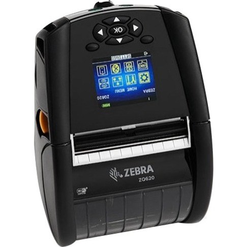 Zebra ZQ620 Mobile Direct Thermal Printer - Monochrome - Portable - Receipt Print - Bluetooth - Wireless LAN - Battery Included