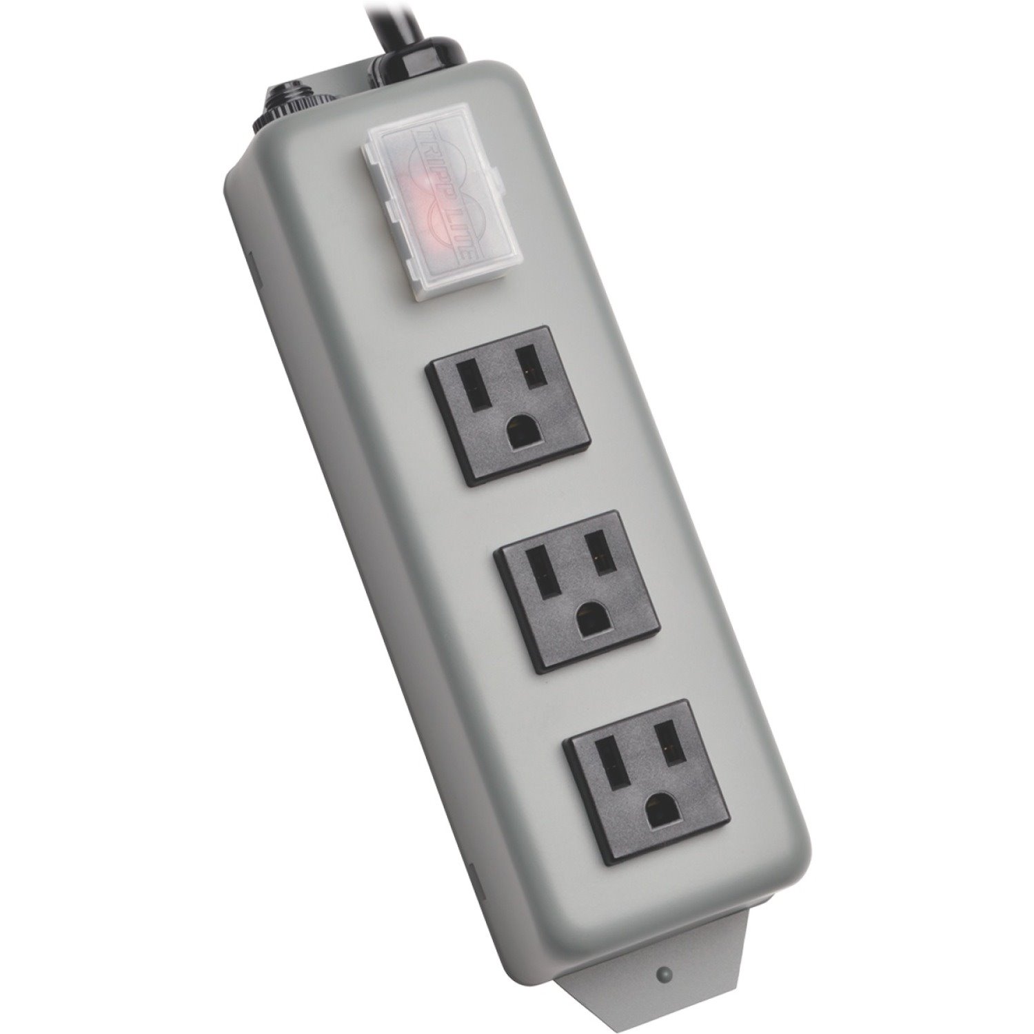 Eaton Tripp Lite Series Industrial Power Strip, 3-Outlet, 9 ft. (2.7 m) Cord, NEMA 5-15P Plug, Switch Guard