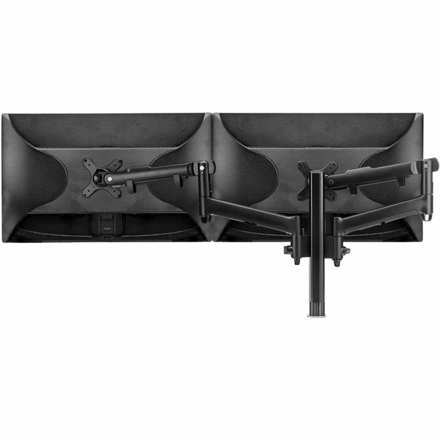 Atdec Desk Mount for Monitor, Flat Panel Display, Curved Screen Display - Black - Landscape/Portrait