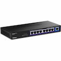 TRENDnet 9-Port Multi-Gig Switch, TEG-S591, 8 x 2.5G RJ-45 Ports, 1 x 10G RJ-45 Port, 60Gbps Switching Capacity, Ethernet Splitter, NDAA & TAA Compliant, Lifetime Protection, Black