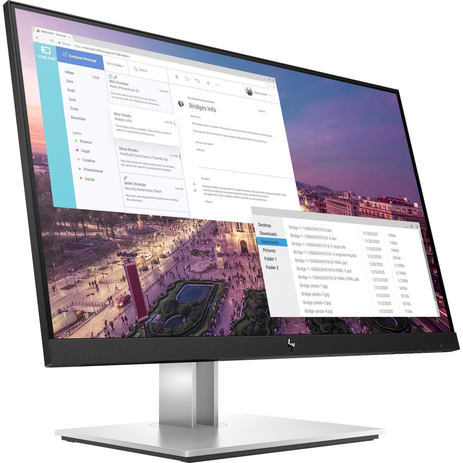 HP E23 G4 23" Class Full HD LCD Monitor - 16:9