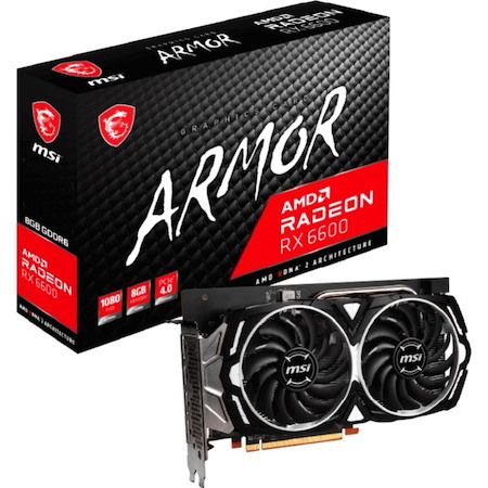 MSI AMD Radeon RX 6600 Graphic Card - 8 GB GDDR6
