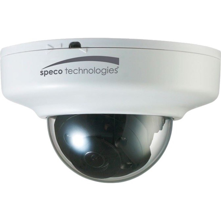 Speco Intensifier O3FDP9 3 Megapixel Indoor Full HD Network Camera - Color - Mini Dome - White