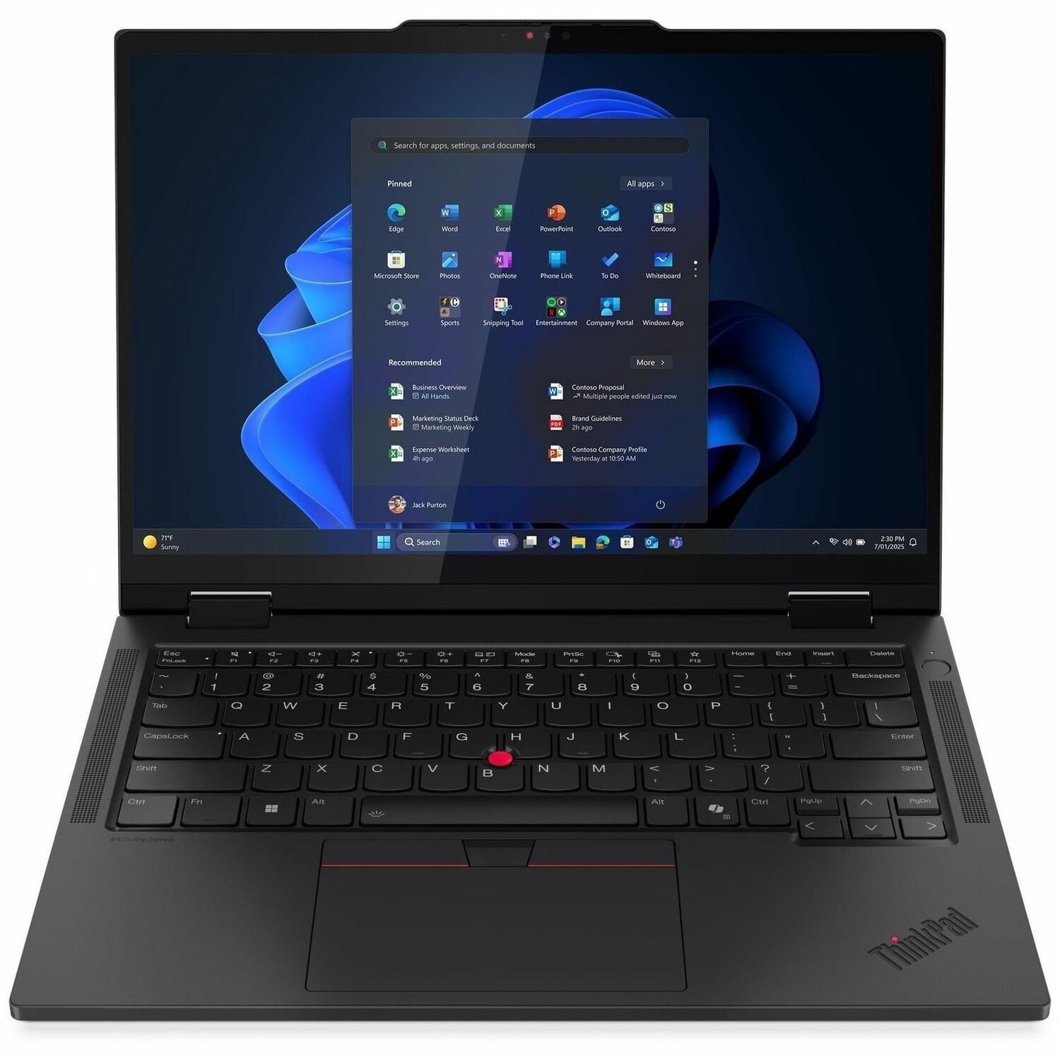 Lenovo ThinkPad T14s Gen 1 21R3001BUK 35.6 cm (14") Touchscreen Convertible 2 in 1 Notebook - WUXGA - 60 Hz - Intel Core Ultra 5 2nd Gen 225U - 16 GB - 512 GB SSD - English (UK) Keyboard - Black