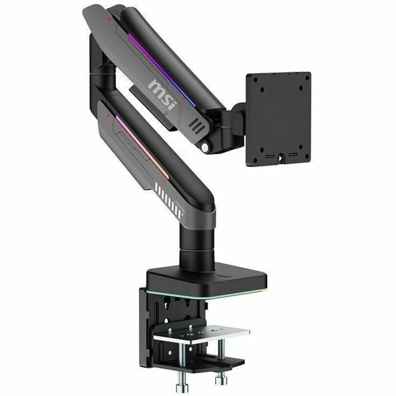 MSI Mounting Arm for Monitor, Display - Matte Black, Painted Gray - Horizontal