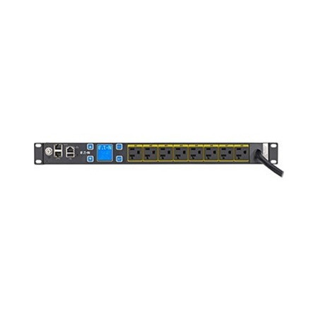 Eaton Metered Input rack PDU, 1U, 5-20P, L5-20P input, 10 ft cord, Single-phase, 100-127V, Outlets: (8) 5-20R