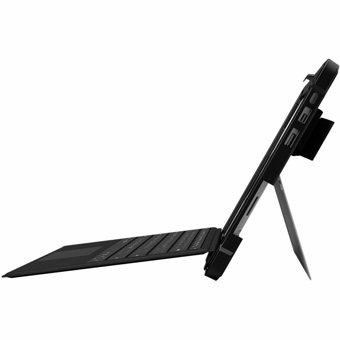 Extreme Shell for Microsoft Surface Pro 5/6/7 12.3" Open Kickstand Design (Black)