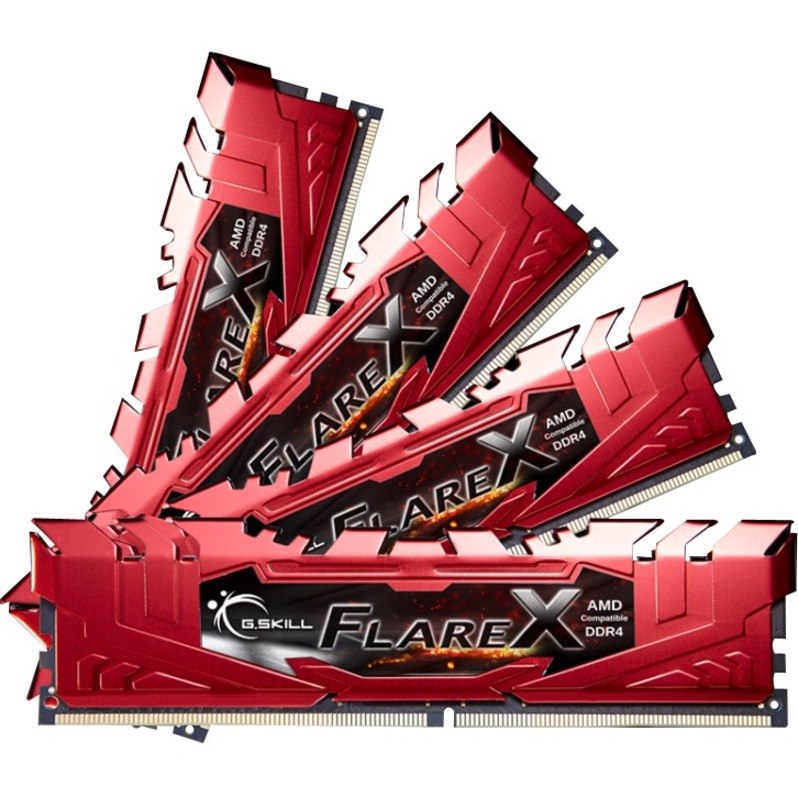 G.SKILL Flare X RAM Module - 32 GB (4 x 8GB) - DDR4-2400/PC4-19200 DDR4 SDRAM - 2400 MHz - CL16 - 1.20 V