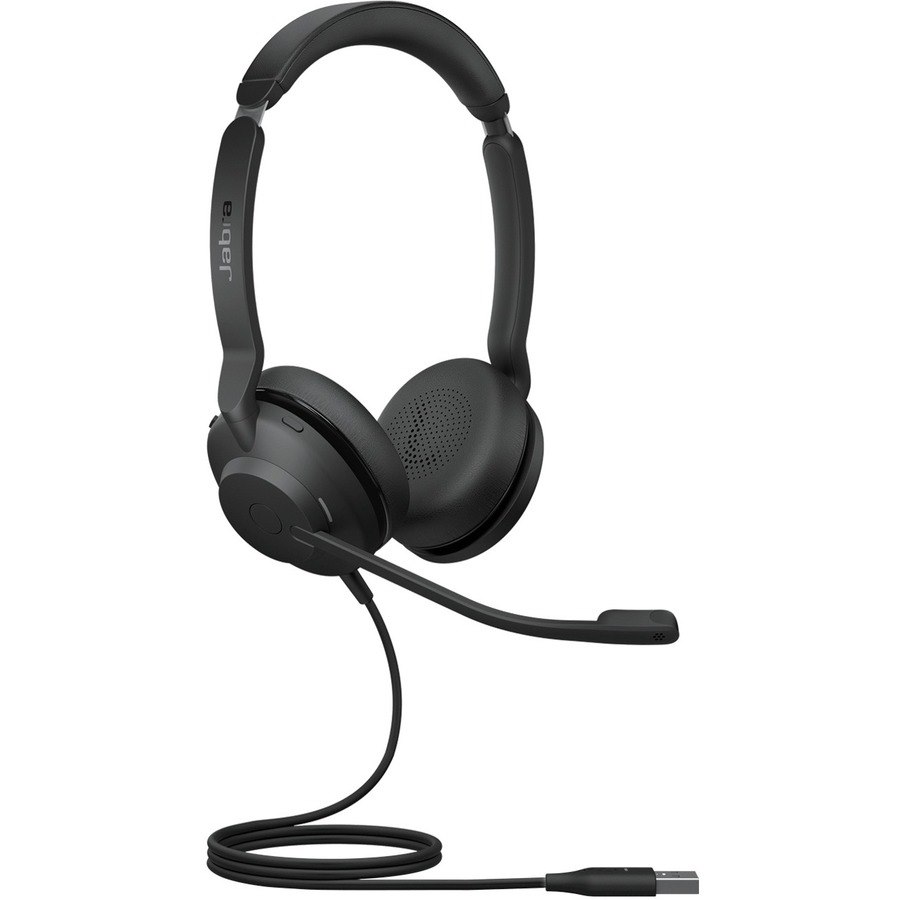 Jabra Evolve2 30 Wired On-ear Stereo Headset - Black