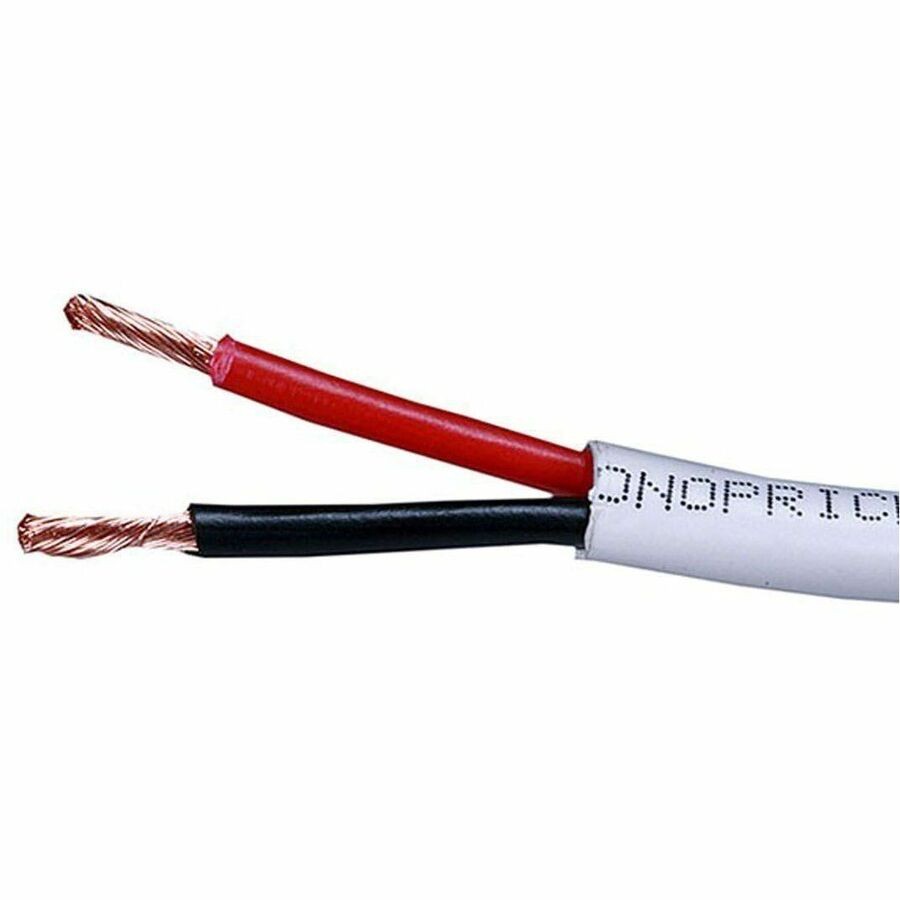 Monoprice Speaker Wire CL2 Rated 2-Conductor 18Awg 500FT White