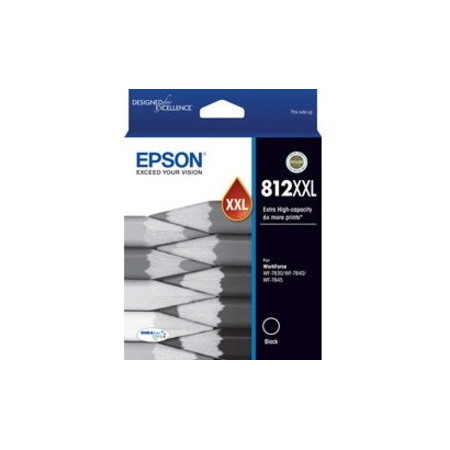Epson DURABrite Ultra 812XXL Extra High Yield Inkjet Ink Cartridge - Black Pack