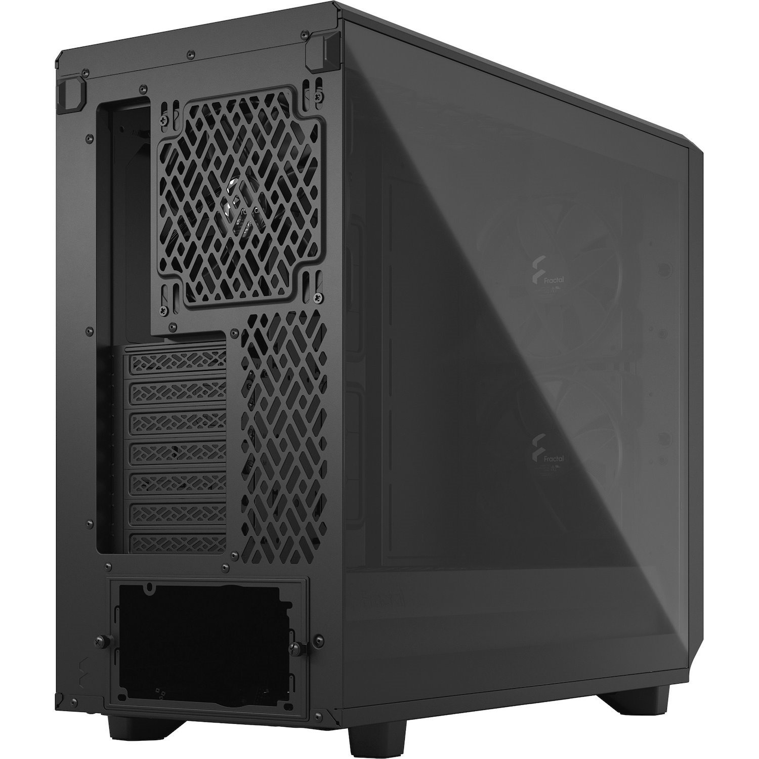 Fractal Design Meshify 2 Lite Computer Case - EATX, ATX Motherboard Supported - Tower - Tempered Glass, Steel - Black
