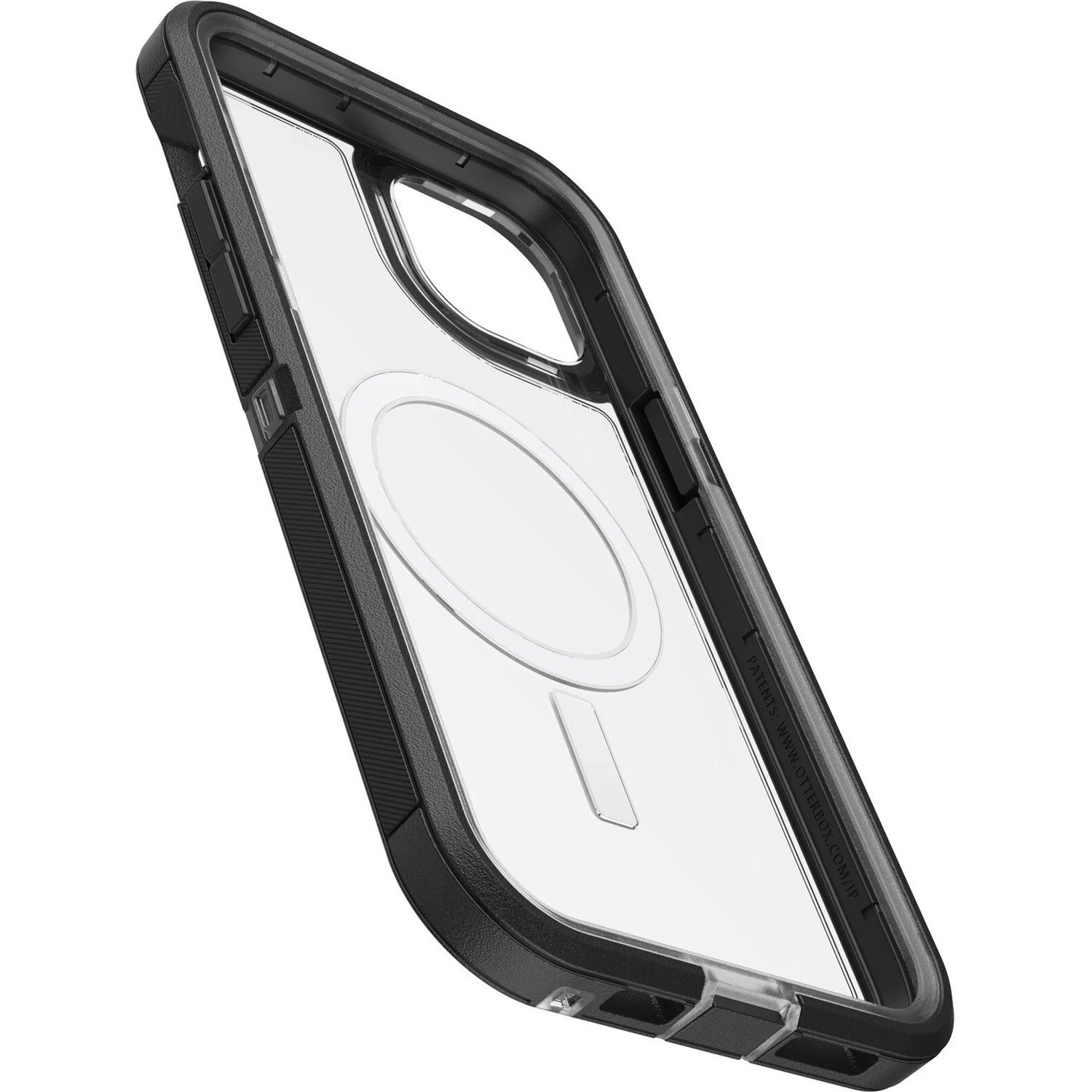 OtterBox Rugged Carrying Case Apple iPhone 14 Plus Smartphone - Black Crystal (Clear/Black)