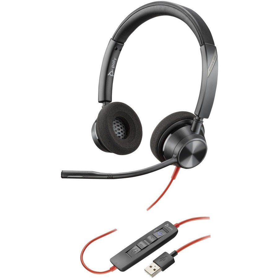 Poly Blackwire 3320 Microsoft Teams Certified USB-A Headset