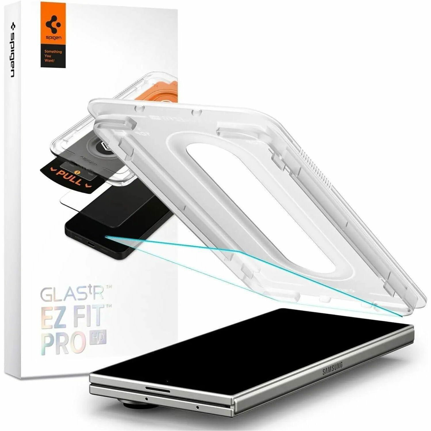 Spigen Glas.tR EZ Fit Pro HD 9H Gehard glas Schermbescherming voor Samsung Galaxy Z Fold7 - Glashelder - 1 Pak