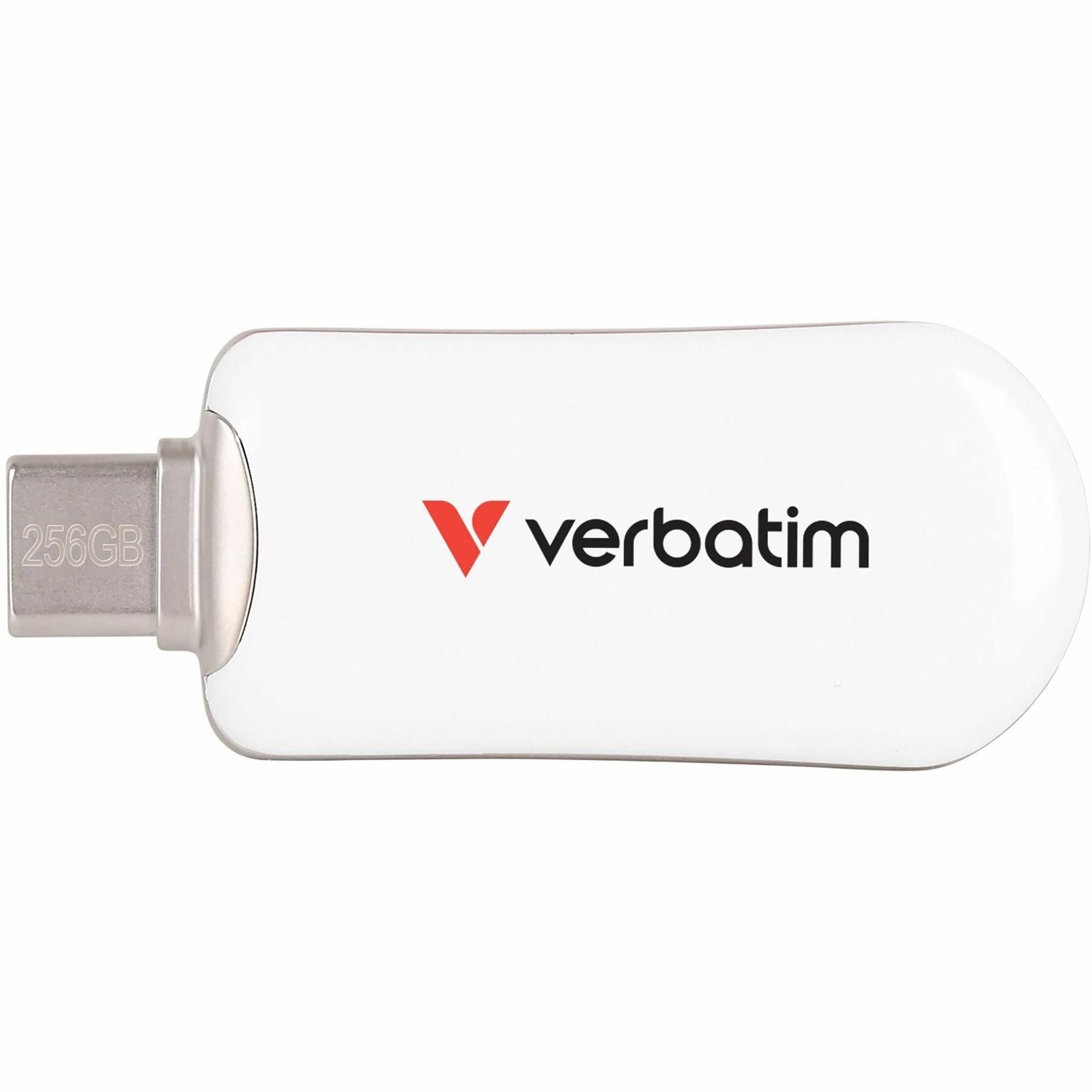 Verbatim Plectra White 256GB Usb-C Flash Drive 30230