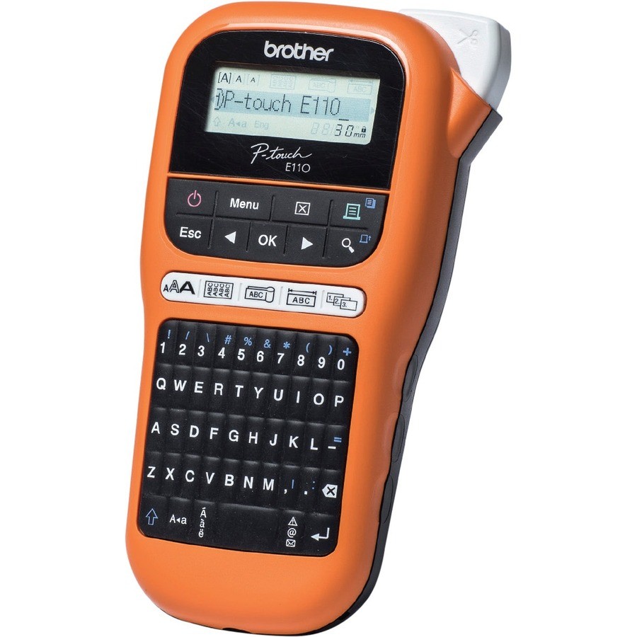 Brother PT-E110VP PORTABLE P TOUCH LABELLER SUITABLE FOR ELECTRICIANS/TRADESMEN 3.5-12MM TZE TAPE MODEL