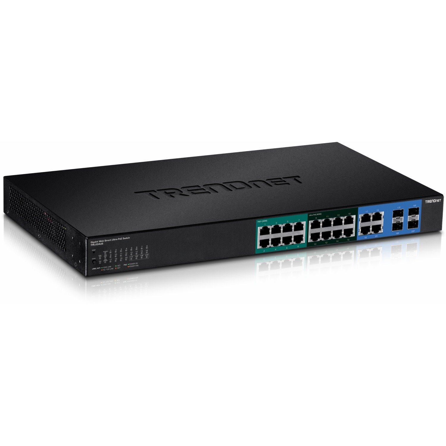TRENDnet Web Smart TPE-204US 20 Ports Ethernet Switch - New