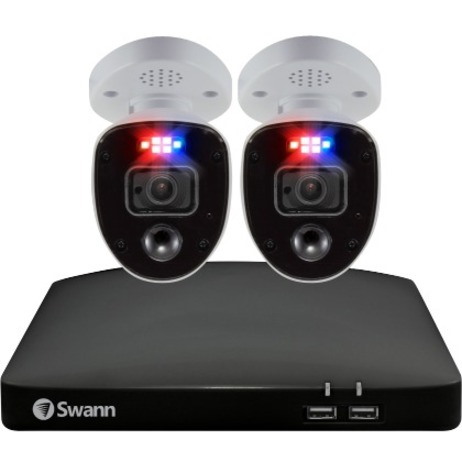 Swann Enforcer SWDVK-456802RL 4 Channel Night Vision Wired Video Surveillance System 1 TB HDD