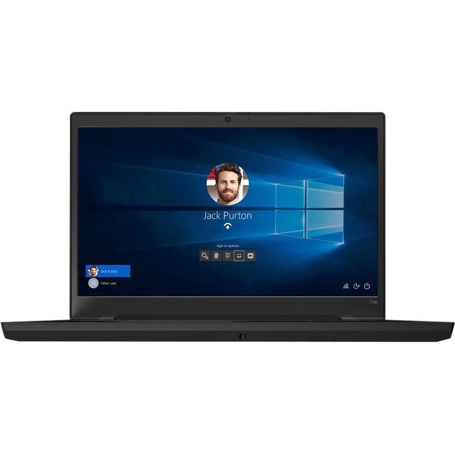 Lenovo ThinkPad T15p Gen 1 20TN000SUS 15.6" Notebook - 4K UHD - Intel Core i7 10th Gen i7-10750H - 16 GB - 1 TB SSD - English (US) Keyboard - Glossy Black