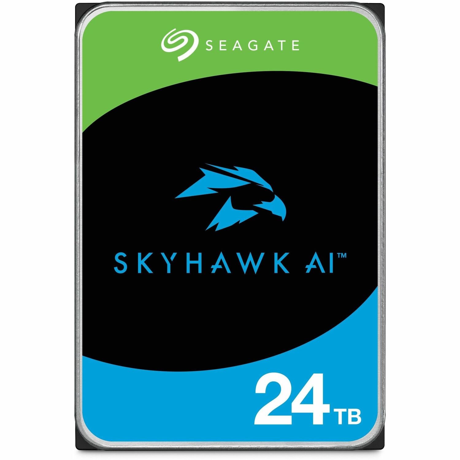 Seagate SkyHawk AI ST24000VE002 24 TB Hard Drive - 3.5" Internal - SATA (SATA/600) - Conventional Magnetic Recording (CMR) Method