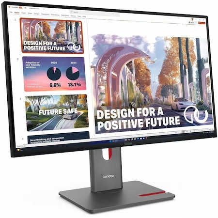 Lenovo ThinkVision P27QD-40 27" Class WQHD LED Monitor - 16:9 - Raven Black
