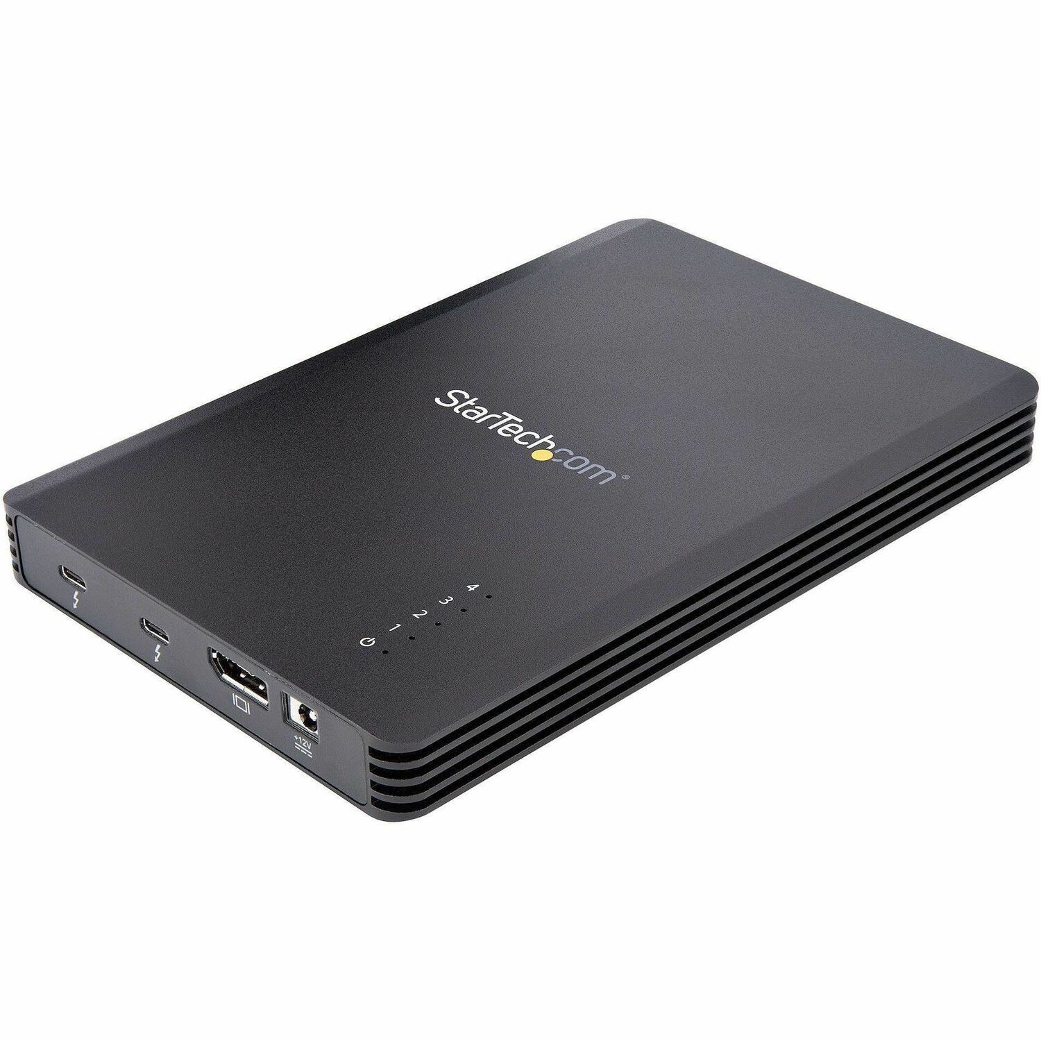 StarTech.com 4 Bay Thunderbolt 3 NVMe Behuizing, SSD M.2 Enclosure, 1x DP Video/ 2x TB3 Poorten, 40Gbps, Externe Harde Schijf Behuizing