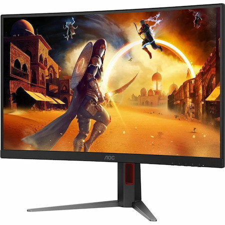 AOC CQ27G4 27" Class WQHD Curved Screen Gaming LCD Monitor - Black, Red